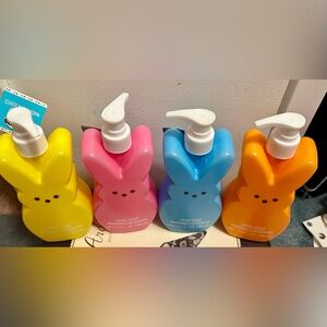 Marshmallow Scented Hand Soap Pump - Yellow, Pink, Blue & Orange Bunny Easter